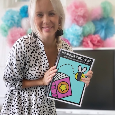 Tam holding a resource she created.